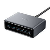 Anker Prime Ladegerät 200 W, 6 Ports (4x USB-C, 2x USB-A), GaN, Desktop-Ladestation – Schwarz - anker-a2683341-02.jpg