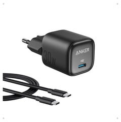 Anker Charger 30 W, 1x USB-C, GaN, Power Delivery 3.0 + PPS, EU-Stecker – Schwarz - anker-a2698g11-01.jpg