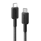 Anker 322 USB-C auf USB-C Kabel 60 W, 1,8 m, geflochten – Schwarz - anker-a81f6g11-01.webp