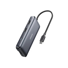Anker PowerExpand 8-in-1 USB-C PD Media Hub (553), 2x HDMI, Gigabit-LAN, 100 W PD – Grau - anker-a83800a1-01.jpg
