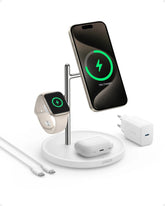 Anker MagGo 3-in-1 Ladeständer, Qi2 15 W, MagSafe-kompatibel, inkl. 40 W Netzteil – Weiß - anker-b25m3321-01.jpg