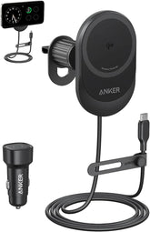 Anker MagGo Kfz-Ladegerät kabellos, Qi2 15 W, Lüftungshalterung, inkl. 25 W Kfz-Adapter – Schwarz - anker-b2932g11-01.jpg