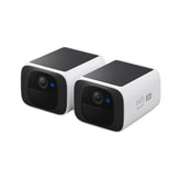 eufy SoloCam S220 - 2K-Außenkamera - 2er-Set Netzwerk-Überwachungskamera – Weiß