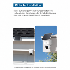 Flexible Installationsmöglichkeiten der eufy SoloCam E30 mit Solarpanel