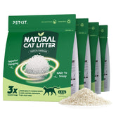 PETKIT Natur-Katzenstreu PKCL11 aus Tofu und Maniok mit Natron, klumpend, staubarm, 4 Beutel à 2,4 kg - petkit-6975069306063-01.jpg