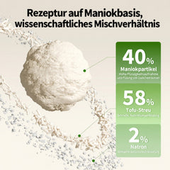 PETKIT Natur-Katzenstreu PKCL11 aus Tofu und Maniok mit Natron, klumpend, staubarm, 4 Beutel à 2,4 kg - petkit-6975069306063-05.jpg
