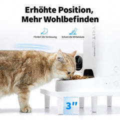 PETKIT Erhöhter Ständer für Futterautomaten PK2316, Weiß - petkit-6975069303680-04.jpg