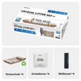 PETKIT Crystal Litter Set C01 Kristallstreu für Purobot Crystal Duo, 4 Einweg-Schalen à 2,04 kg Streu - petkit-6975069306551-01.jpg