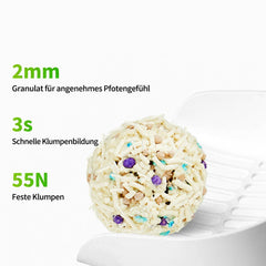 PETKIT Clump+ Tofu-Mischstreu PKCL12 mit Aktivkohle und Zeolith, klumpend, staubarm, 3 Beutel à 2,4 kg - petkit-6973293808971-08.jpg