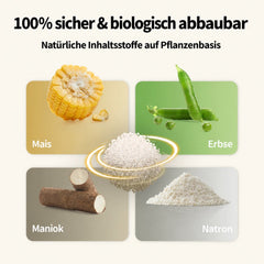 PETKIT Natur-Katzenstreu PKCL11 aus Tofu und Maniok mit Natron, klumpend, staubarm, 4 Beutel à 2,4 kg - petkit-6975069306063-06.jpg