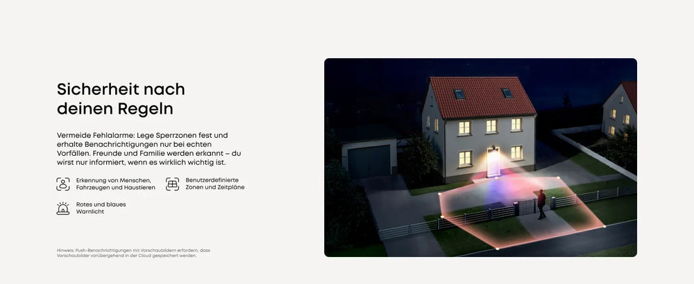 Sicherheitszonen und aktive Abschreckung mit der eufy PoE Cam E40