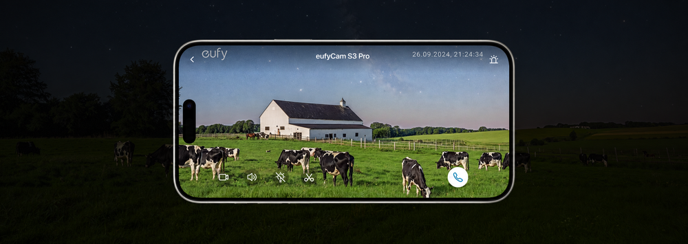 App-Liveansicht der eufyCam S3 Pro mit Tiererkennung