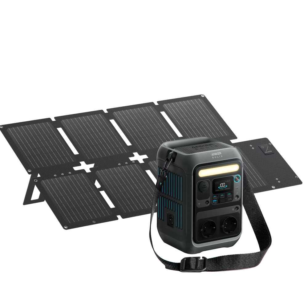 Anker SOLIX C300X + PS60 Powerstation & Solarpanel Set - 0% MwSt. gemäß § 12 Abs. 3 UStG