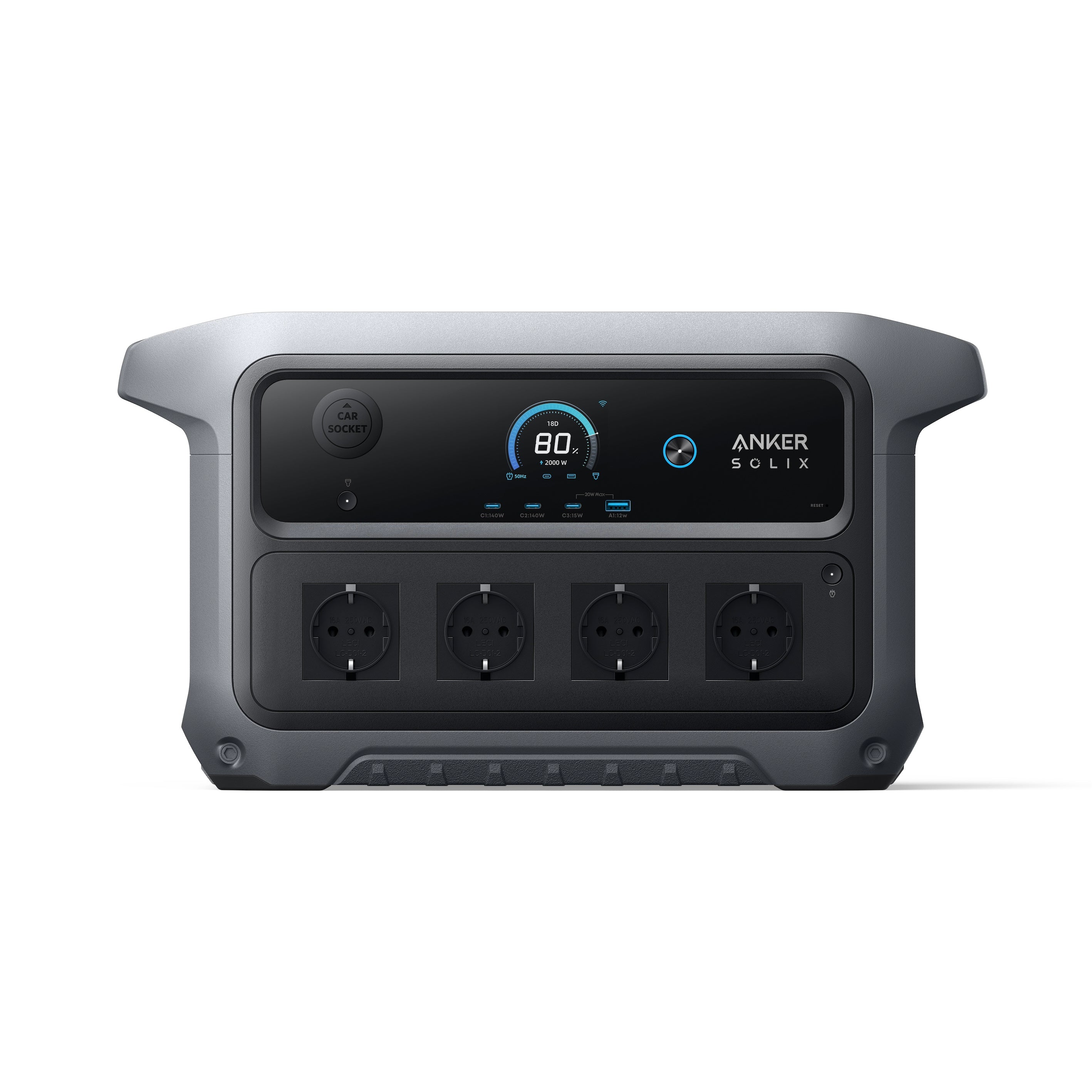 ANKER SOLIX C2000 Gen 2 Tragbare Powerstation - 0% MwSt. gemäß § 12 Abs. 3 UStG
