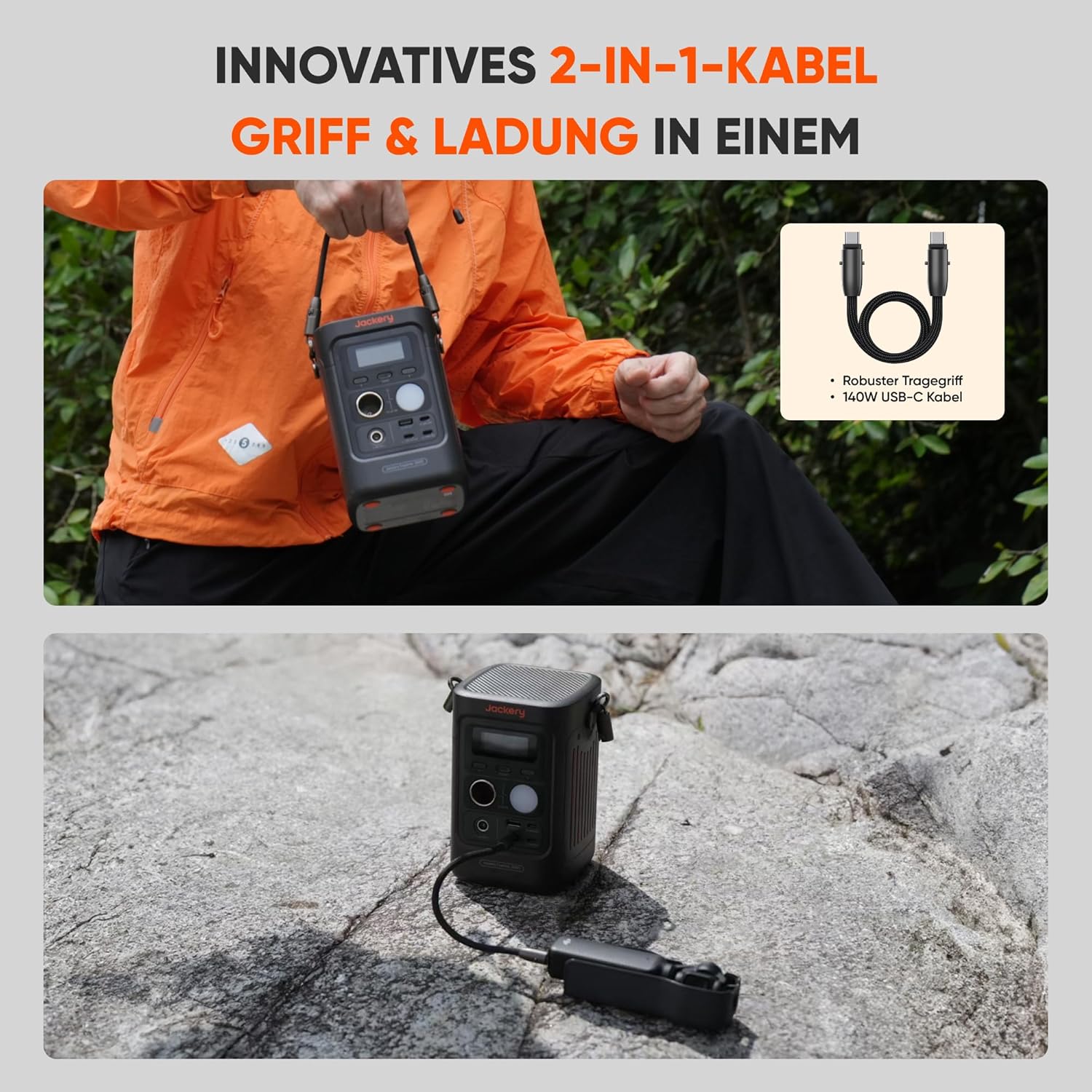 JACKERY Explorer 300D Tragbare Powerstation