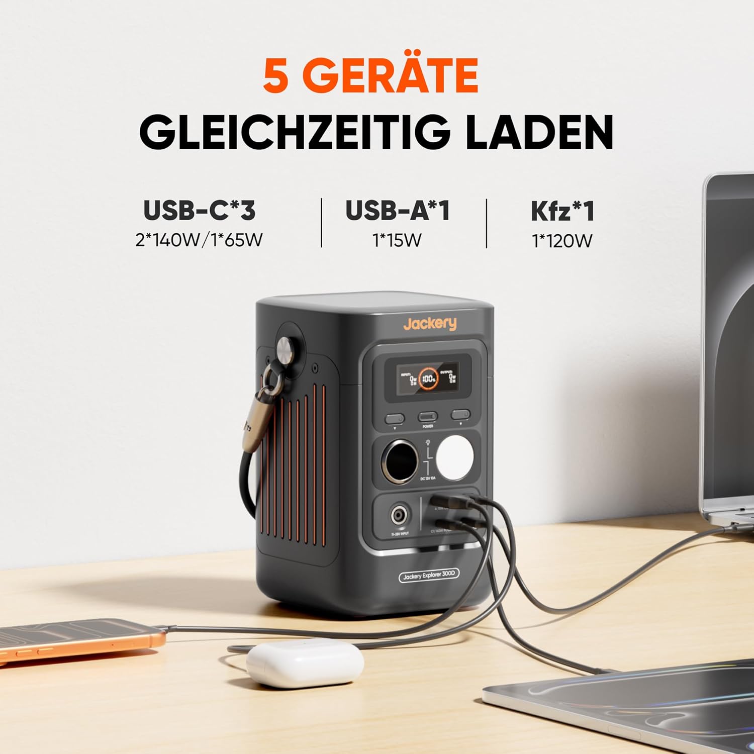 JACKERY Explorer 300D Tragbare Powerstation