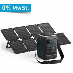 ANKER SOLIX C300X DC + PS60 Powerstation & Solarpanel Set - 0% MwSt. gemäß § 12 Abs. 3 UStG