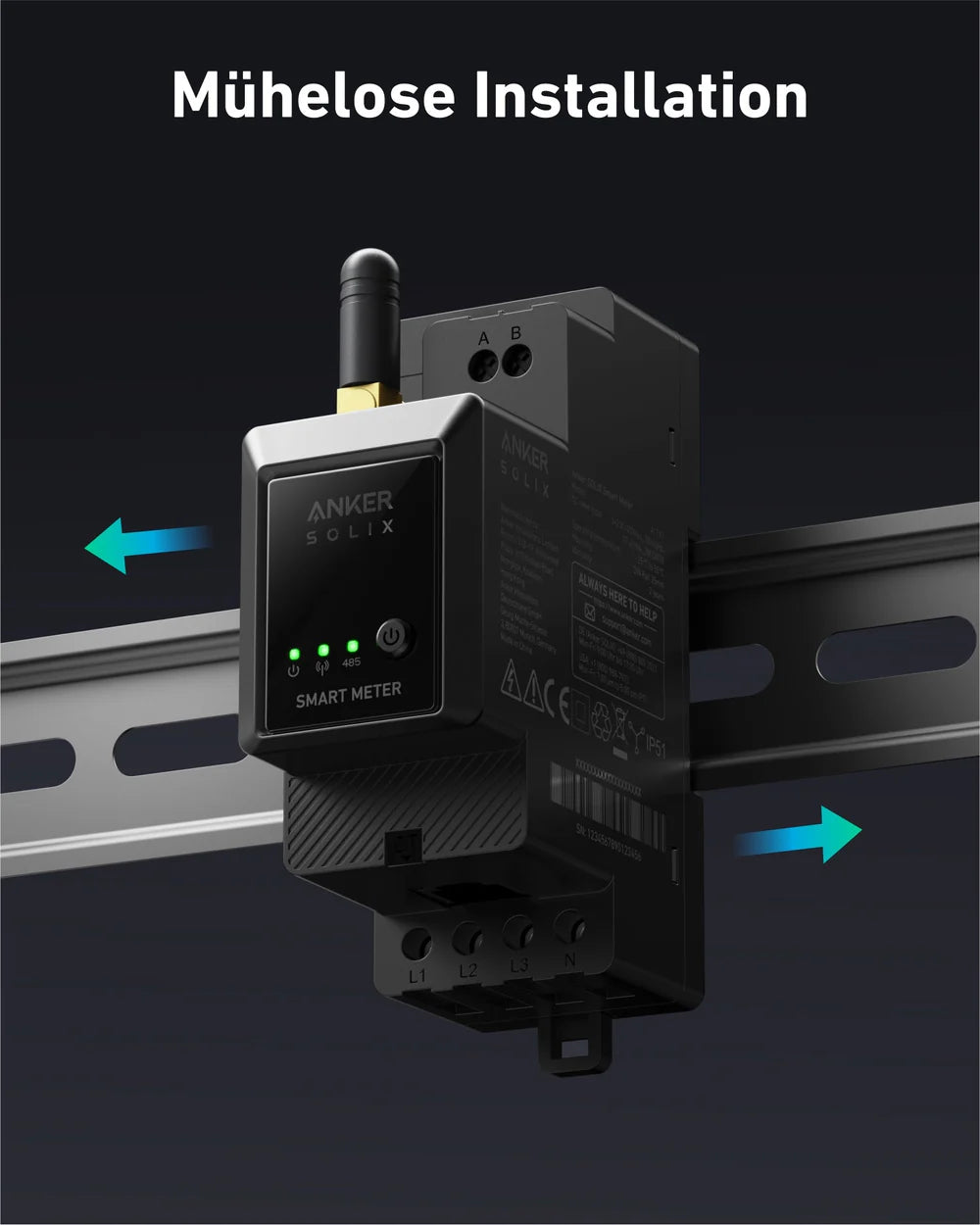 Anker SOLIX Smarter Zähler - 0% MwSt. gemäß § 12 Abs. 3 UStG