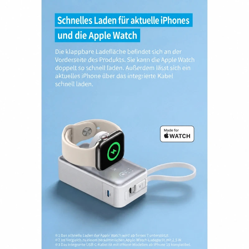 Anker MagGo Powerbank – schnelles Laden für iPhone und Apple Watch