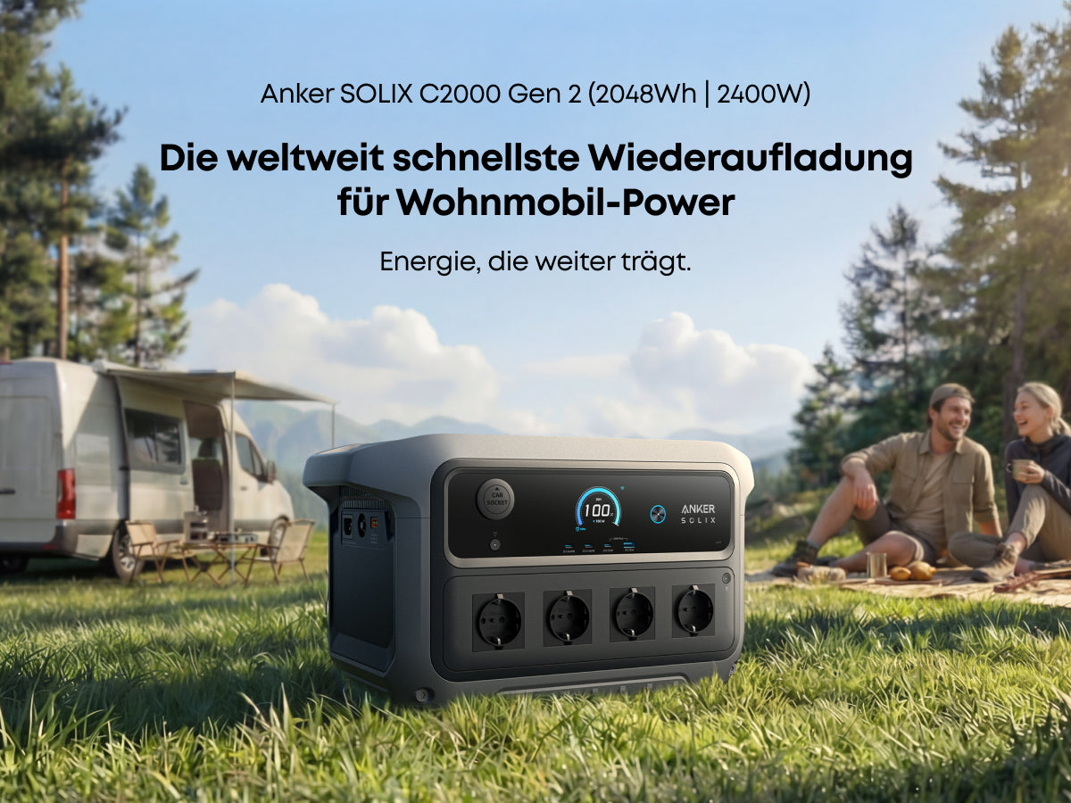 ANKER SOLIX C2000 Gen 2 Tragbare Powerstation