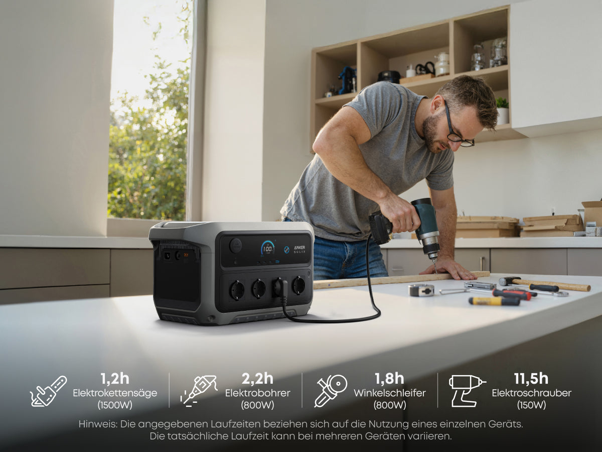 ANKER SOLIX C2000 Gen 2 Tragbare Powerstation