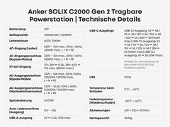 ANKER SOLIX C2000 Gen 2 Tragbare Powerstation