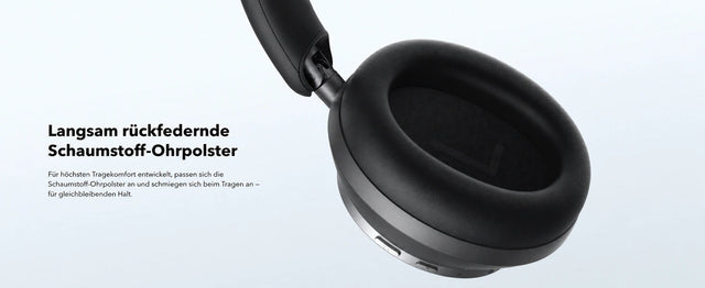 Slow-Rebound-Foam-Ohrpolster des Soundcore Space One Pro