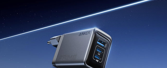 Anker Prime Ladegerät 100 W, 3 Ports (2x USB-C, 1x USB-A), GaN, klappbarer EU-Stecker – Schwarz – Bild 12