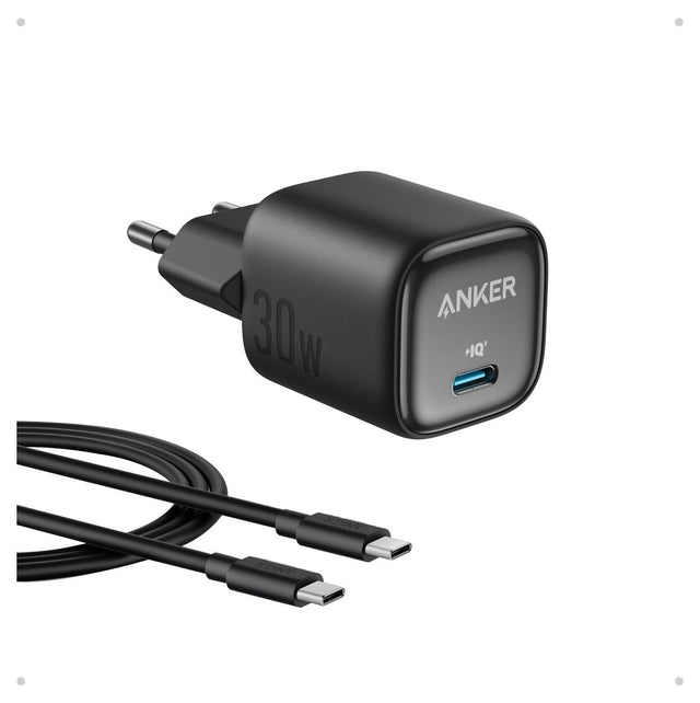 Anker Charger 30 W, 1x USB-C, GaN, Power Delivery 3.0 + PPS, EU-Stecker – Schwarz - anker-a2698g11-01.jpg