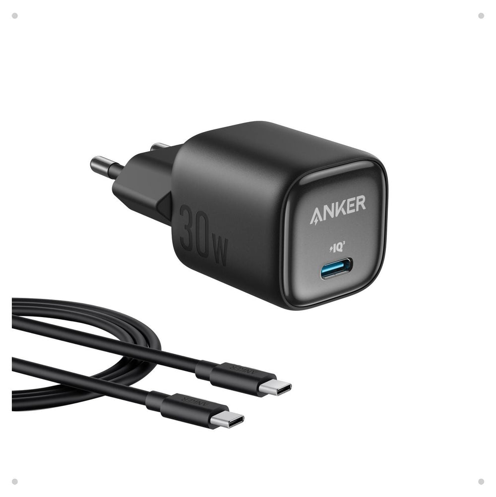 Anker Charger 30 W, 1x USB-C, GaN, Power Delivery 3.0 + PPS, EU-Stecker – Schwarz - anker-a2698g11-01.jpg