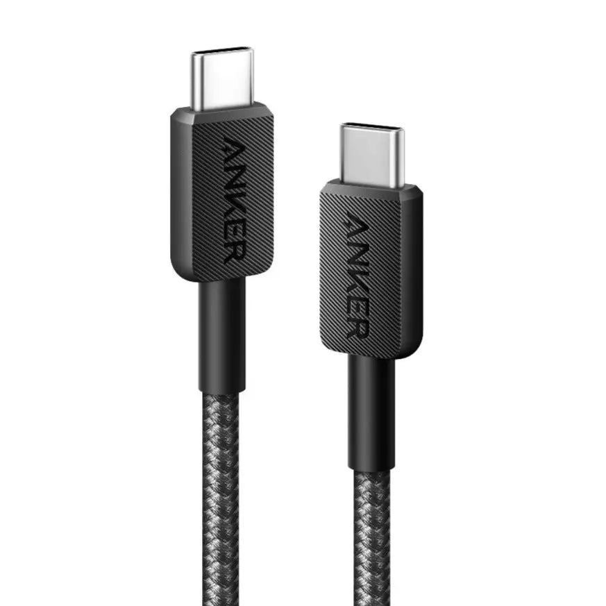 Anker 322 USB-C auf USB-C Kabel 60 W, 1,8 m, geflochten – Schwarz - anker-a81f6g11-01.webp