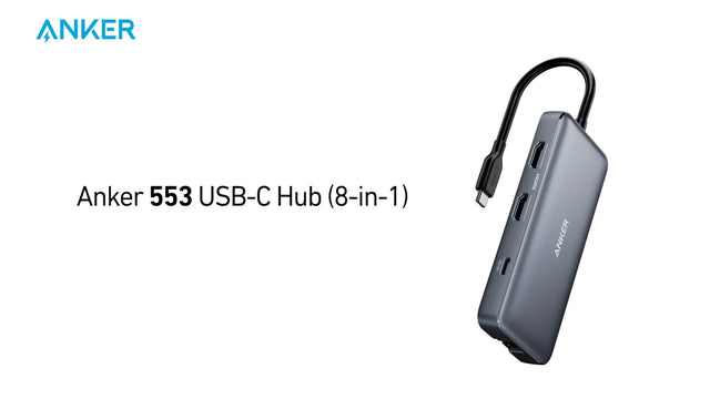 Anker PowerExpand 8-in-1 USB-C PD Media Hub (553), 2x HDMI, Gigabit-LAN, 100 W PD – Grau - anker-a83800a1-02.jpg