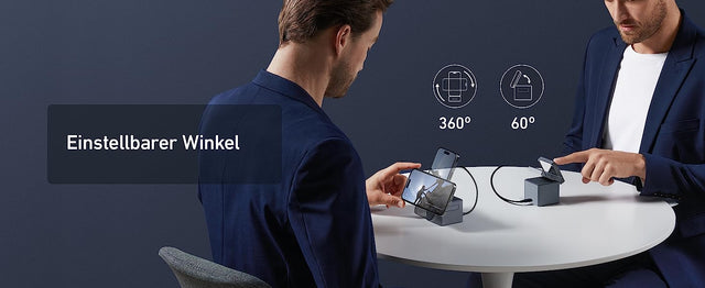 Anker 3-in-1 Cube mit MagSafe, 15 W kabellos, 30 W Netzteil, MFi-zertifiziert – Schwarz – Bild 06
