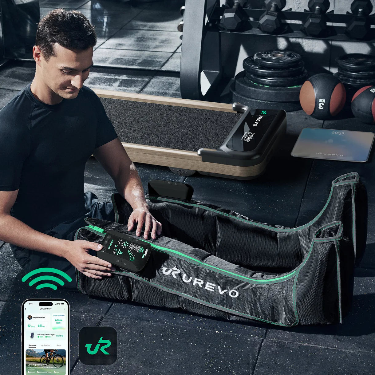 UREVO AI-Powered Wireless Recovery Massager