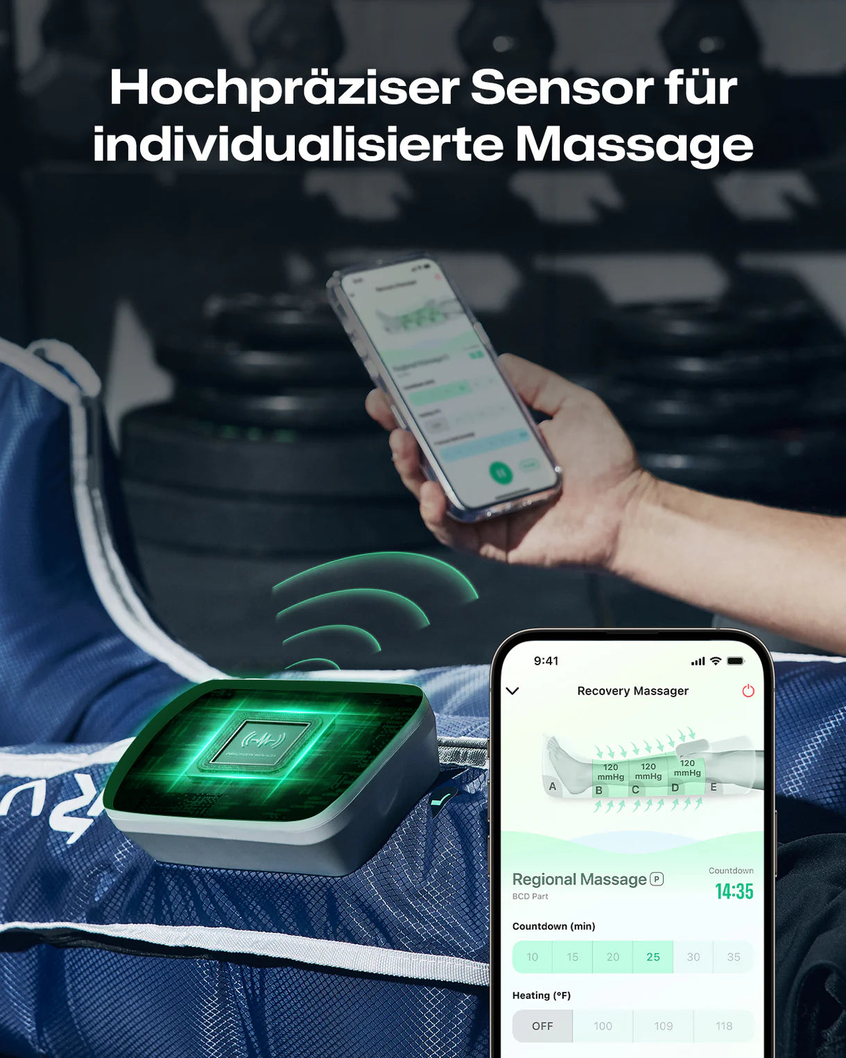 UREVO AI-Powered Wireless Recovery Massager