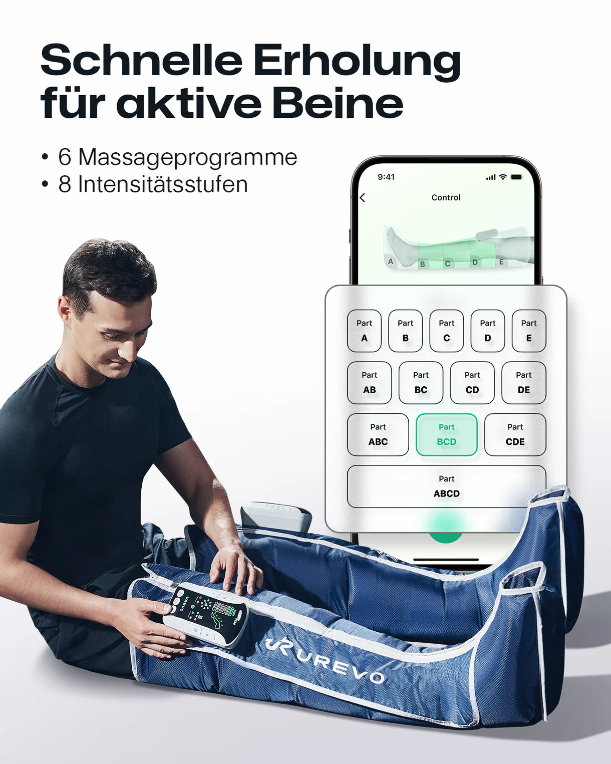 UREVO AI-Powered Wireless Recovery Massager