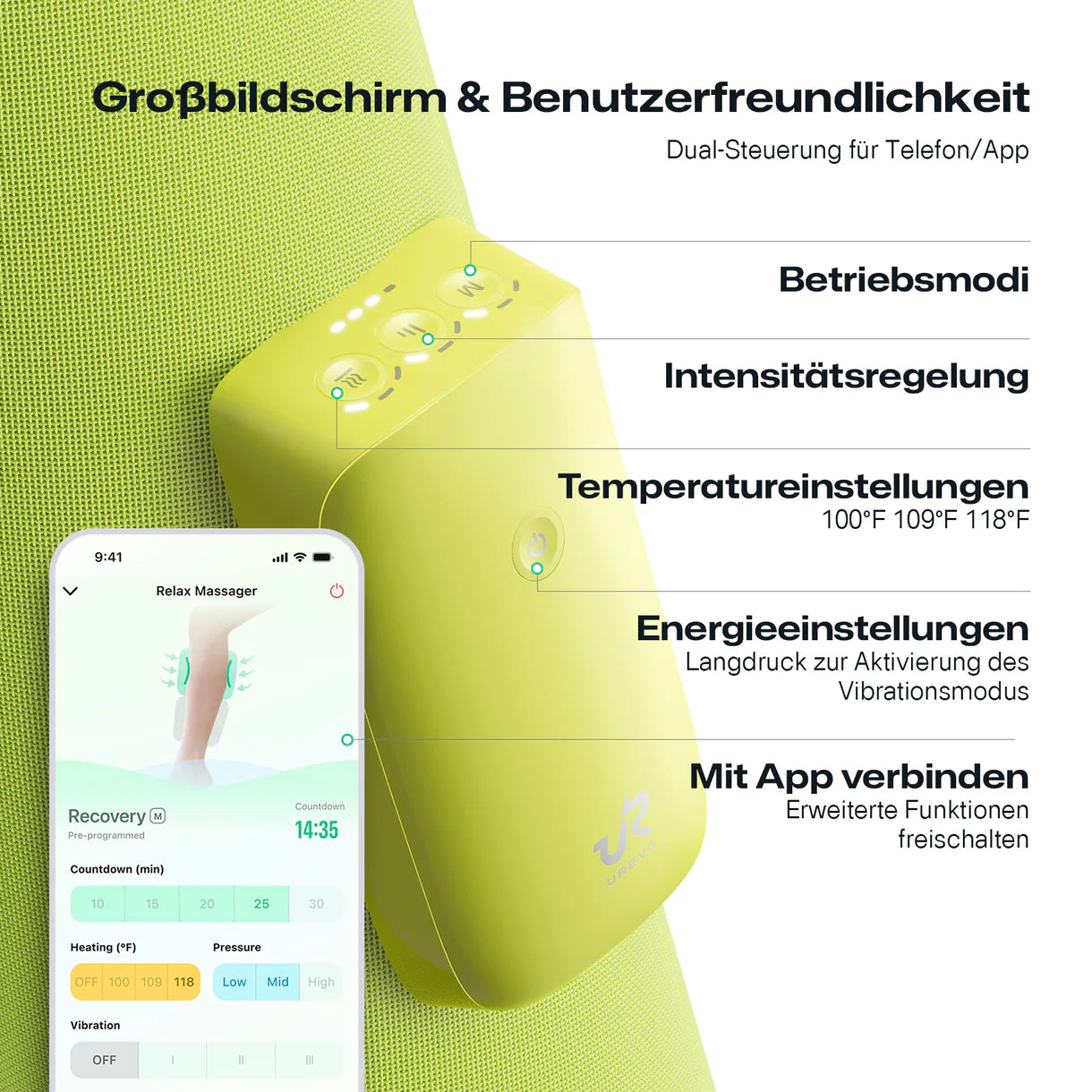 UREVO AI-Powered Wireless Relax Massager