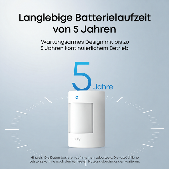 eufy E20 Bewegungssensor – Batterielaufzeit