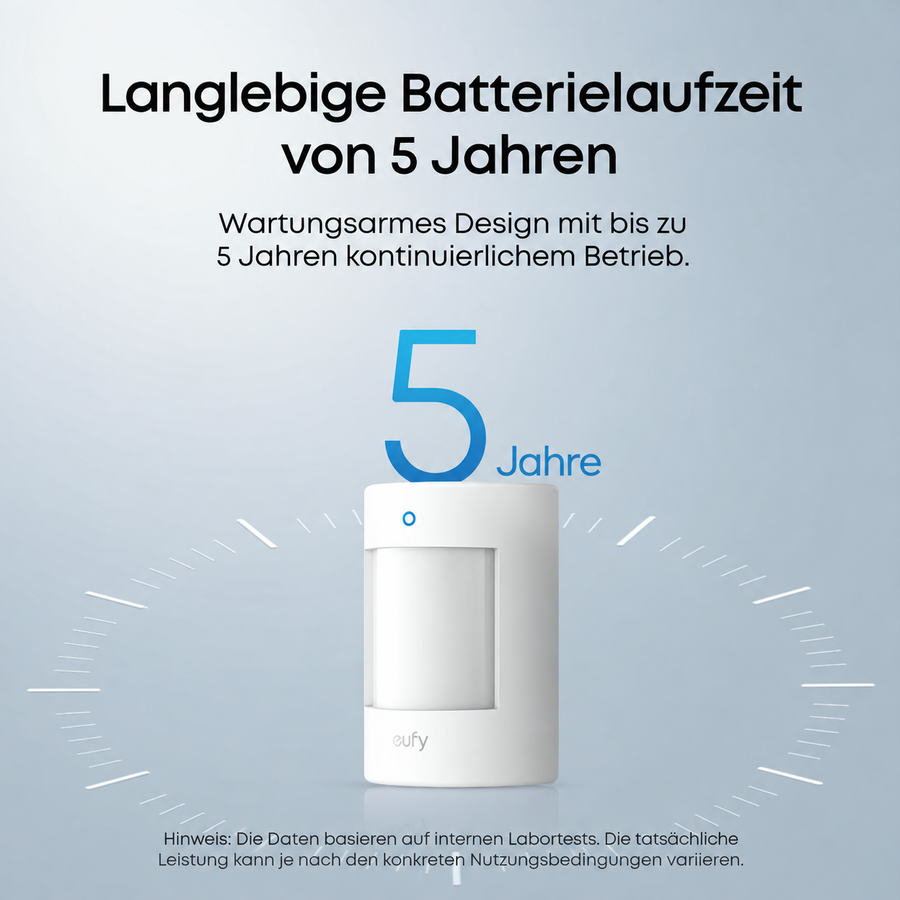 eufy E20 Bewegungssensor – Batterielaufzeit