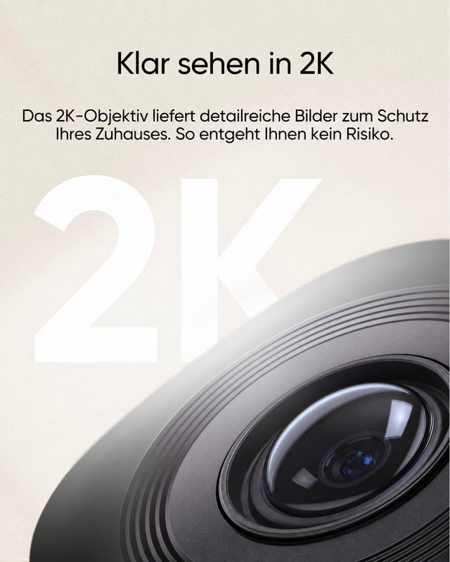 eufy Indoor Cam C220 – 2K-Objektiv für detailreiche Bilder