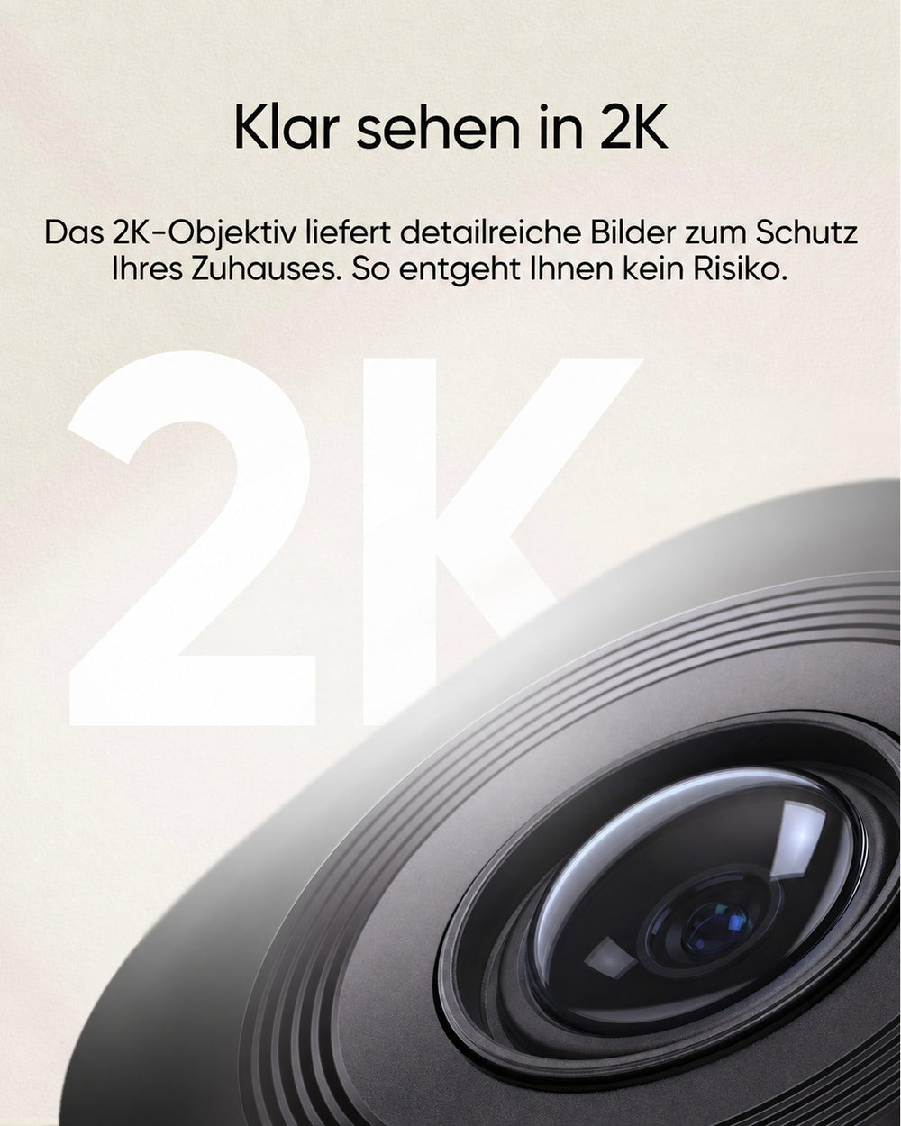 eufy Indoor Cam C220 – 2K-Objektiv für detailreiche Bilder