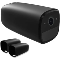 Zwei schwarze eufyCam-Silikonschutzhüllen aus dem T8711111-2er-Pack