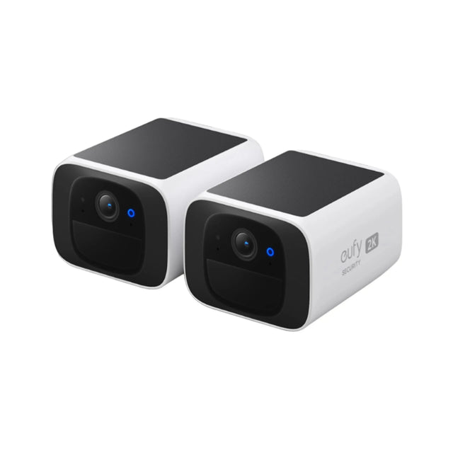 eufy SoloCam S220 - 2K-Außenkamera - 2er-Set Netzwerk-Überwachungskamera – Weiß