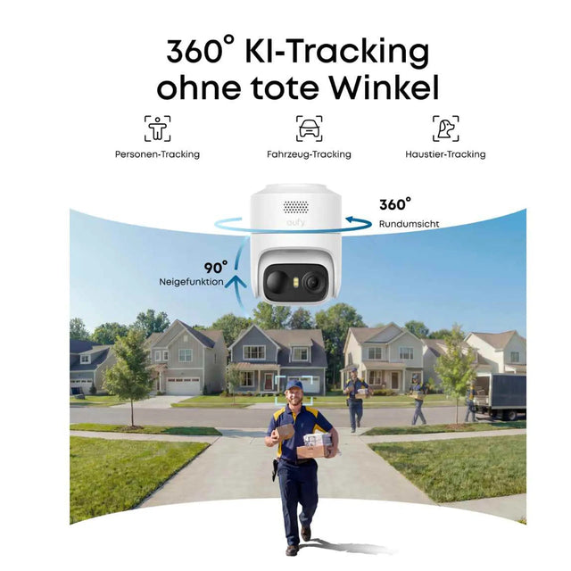 360-Grad-Pan-Tilt-Überwachung der eufyCam C36