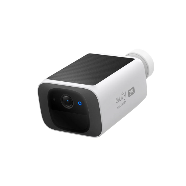eufy SoloCam E30 mit Solarpanel, seitliche Produktansicht