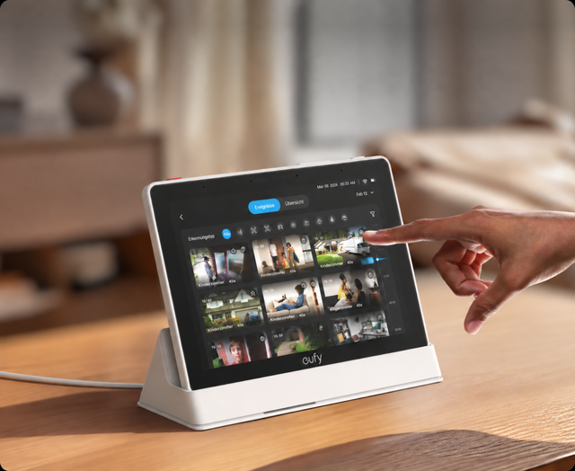 Ereignisübersicht auf dem Smart Display E10