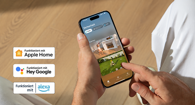 Kompatibilität mit Apple Home, Google Assistant und Alexa