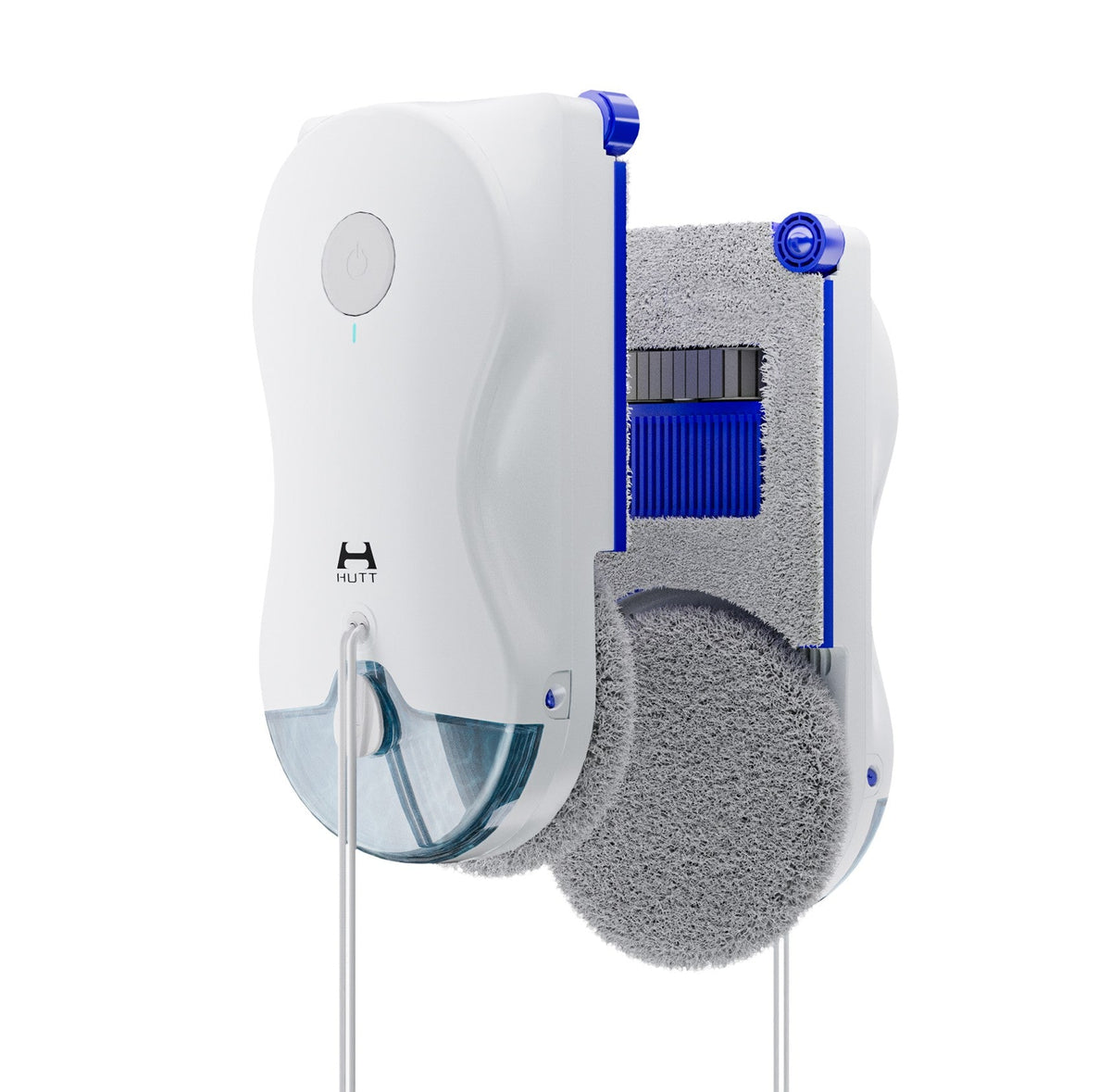 HUTT 10 Fensterputzroboter mit Nass- und Trockenreinigung, eckig & rund, 6500 Pa, Weiß - hutt-10-01-front-pads.jpg