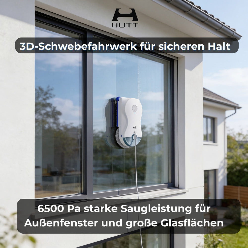 HUTT 10 Fensterputzroboter mit Nass- und Trockenreinigung, eckig & rund, 6500 Pa, Weiß - hutt-10-08-usp-suction.jpg
