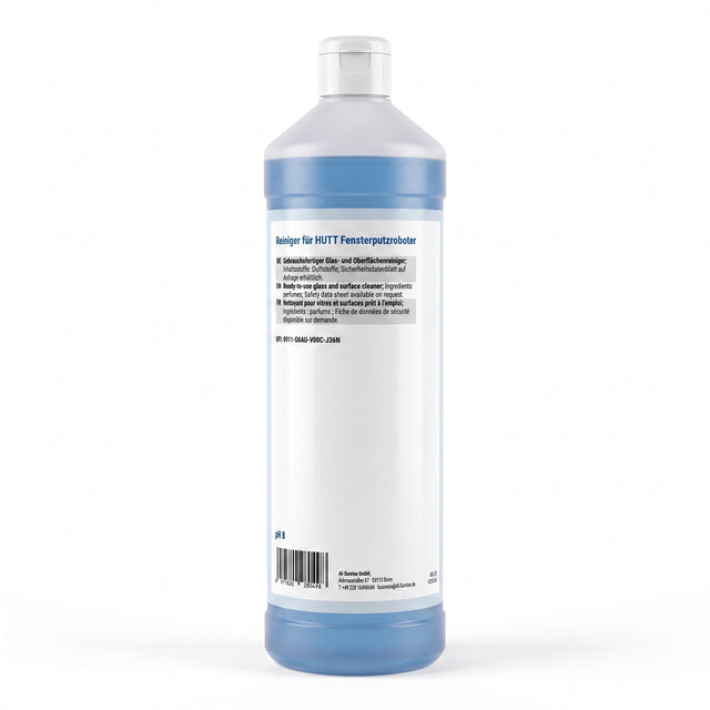 HUTT Cleaning Solution X115 Glasreiniger für Fensterputzroboter, gebrauchsfertig, 1 Liter - hutt-cleaning-solution-x115-02-back.jpg
